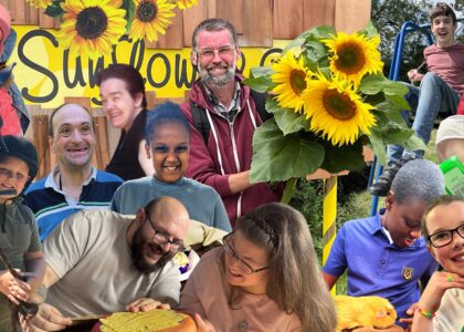 A montage of happy people